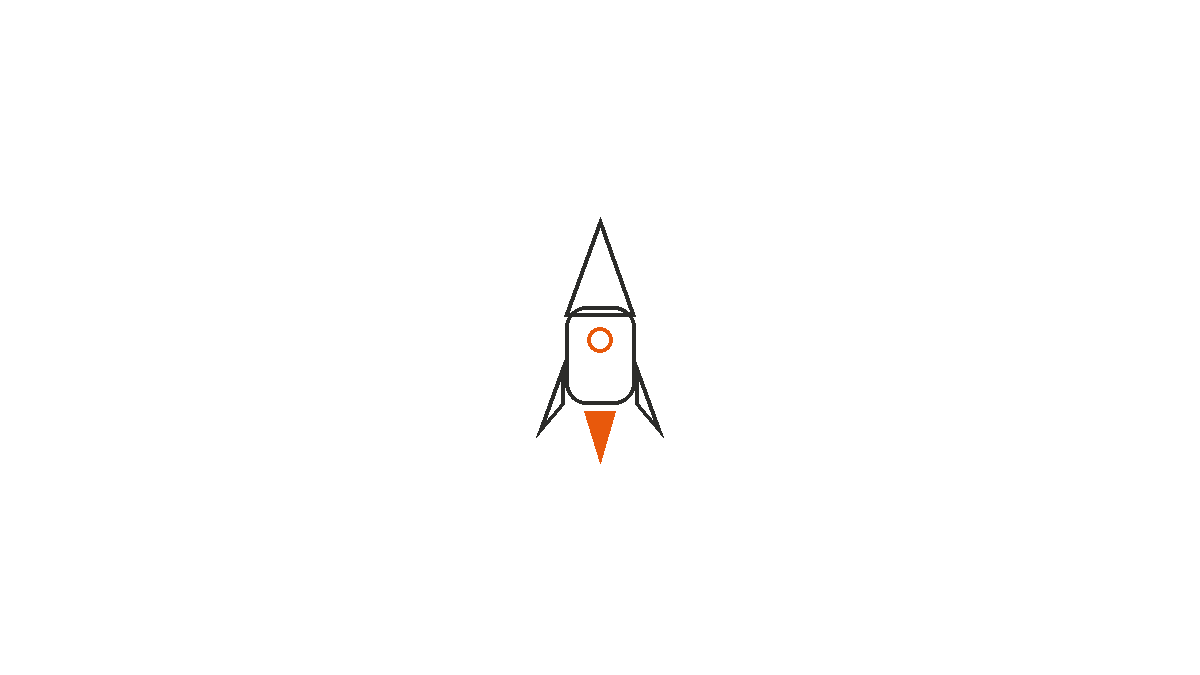 Growth Hacking Rakete symbolisiert schnelles Wachstum