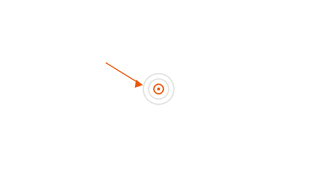 Retargeting Zielscheibe symbolisiert gezielte Werbung