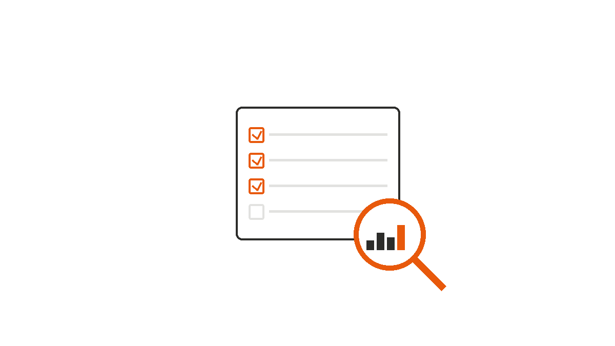 Lupe über Checkliste symbolisiert kostenlosen SEO Audit