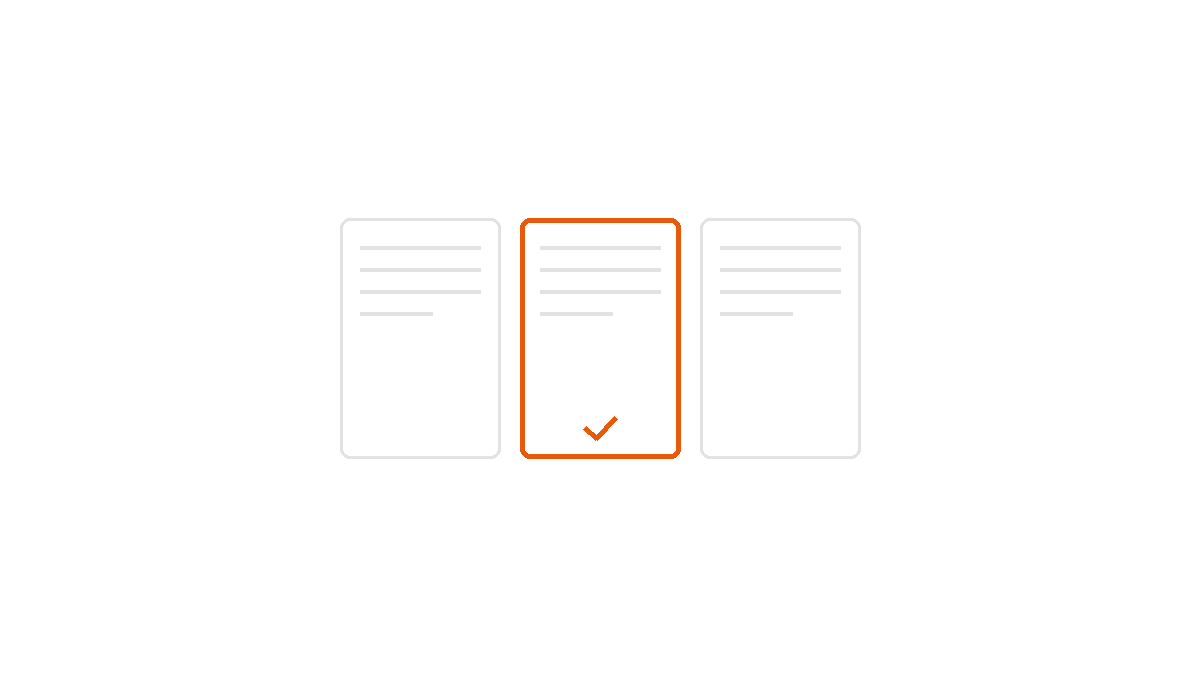 Drei Karten zeigen Vergleich von WordPress Page Buildern